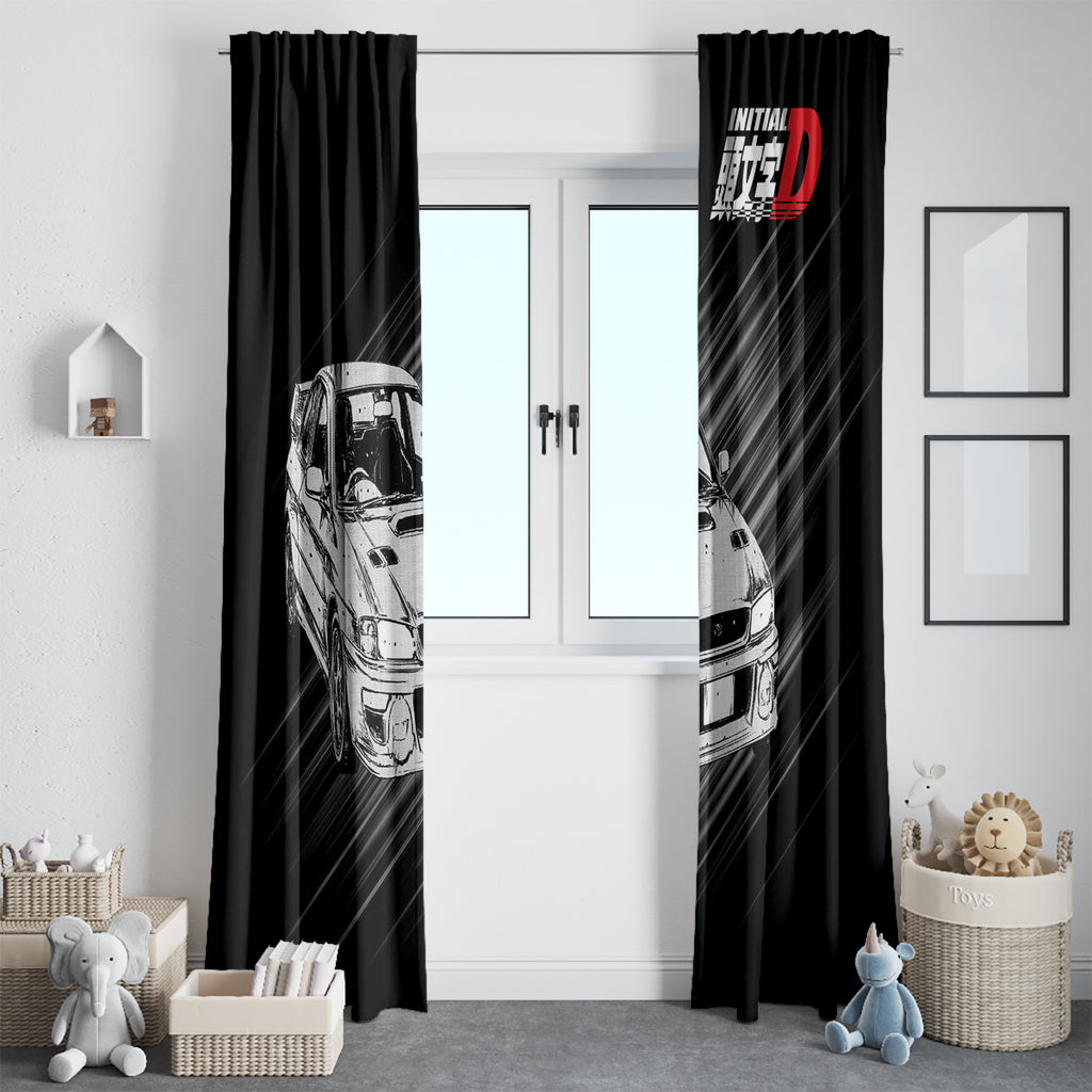 Bunta Fujiwara Impreza Initial D Window Curtain Manga Mix Anime Style