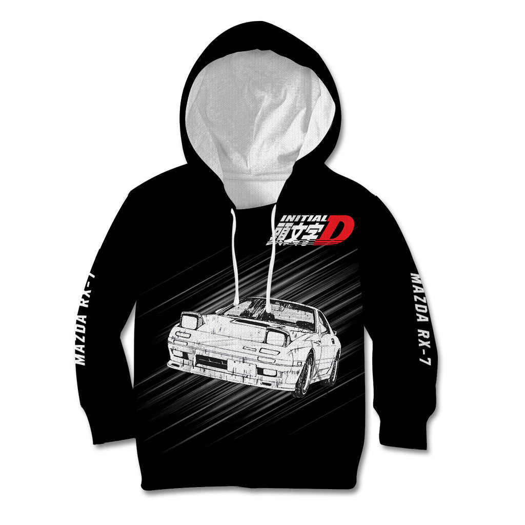 Keisuke Takahashi RX-7 Initial D Kid Hoodie Manga Mix Anime Style