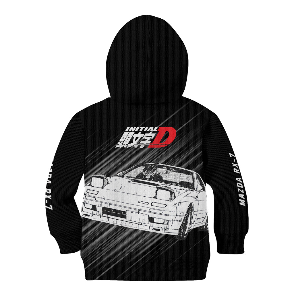 Keisuke Takahashi RX-7 Initial D Kid Hoodie Manga Mix Anime Style