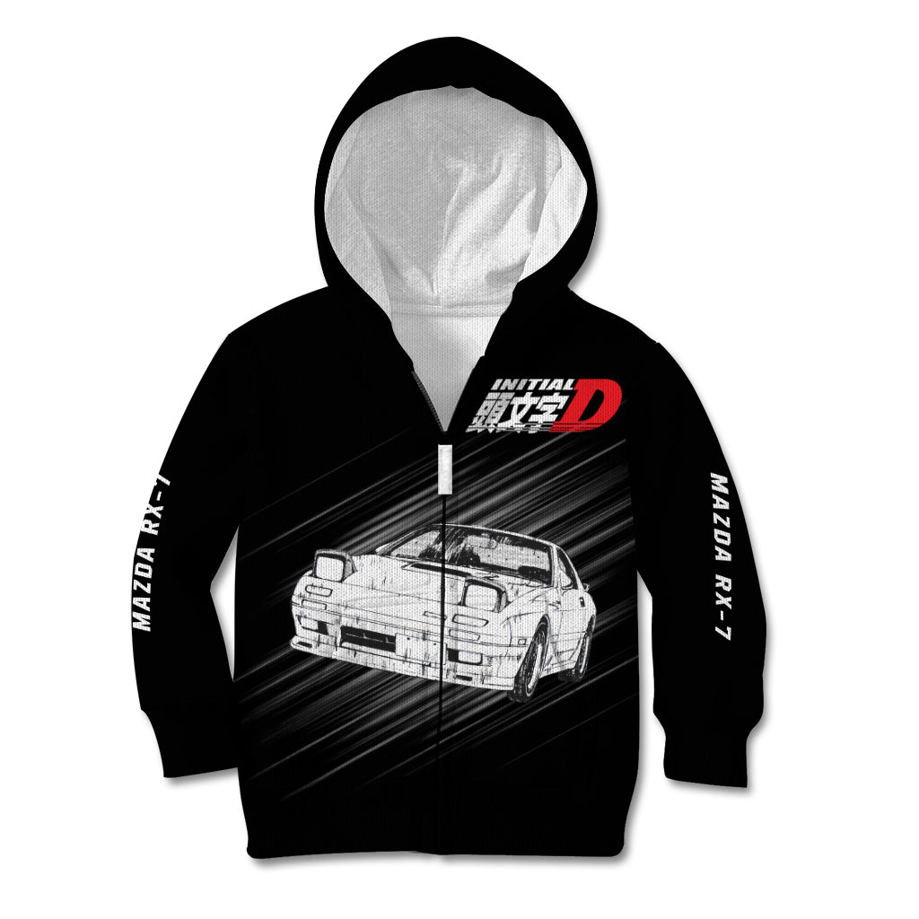Keisuke Takahashi RX-7 Initial D Kid Hoodie Manga Mix Anime Style