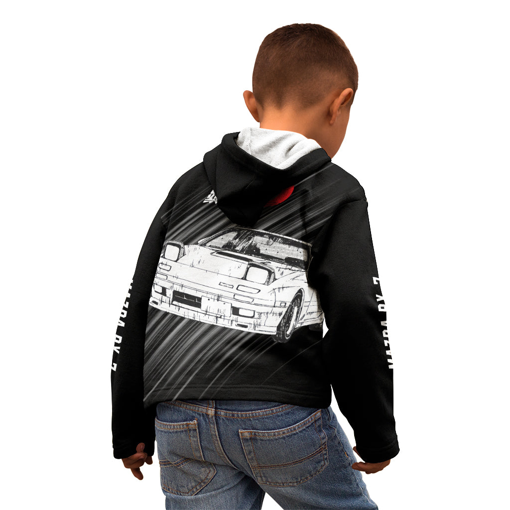 Keisuke Takahashi RX-7 Initial D Kid Hoodie Manga Mix Anime Style