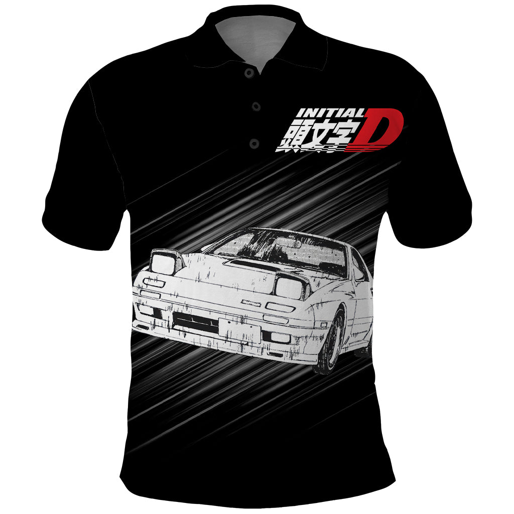 Keisuke Takahashi RX-7 Initial D Polo Shirt Manga Mix Anime Style