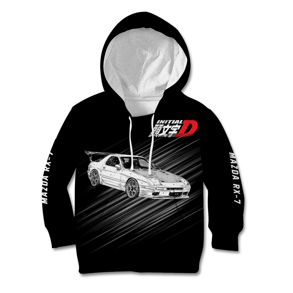 Ryosuke Takahashi RX-7 Initial D Kid Hoodie Manga Mix Anime Style