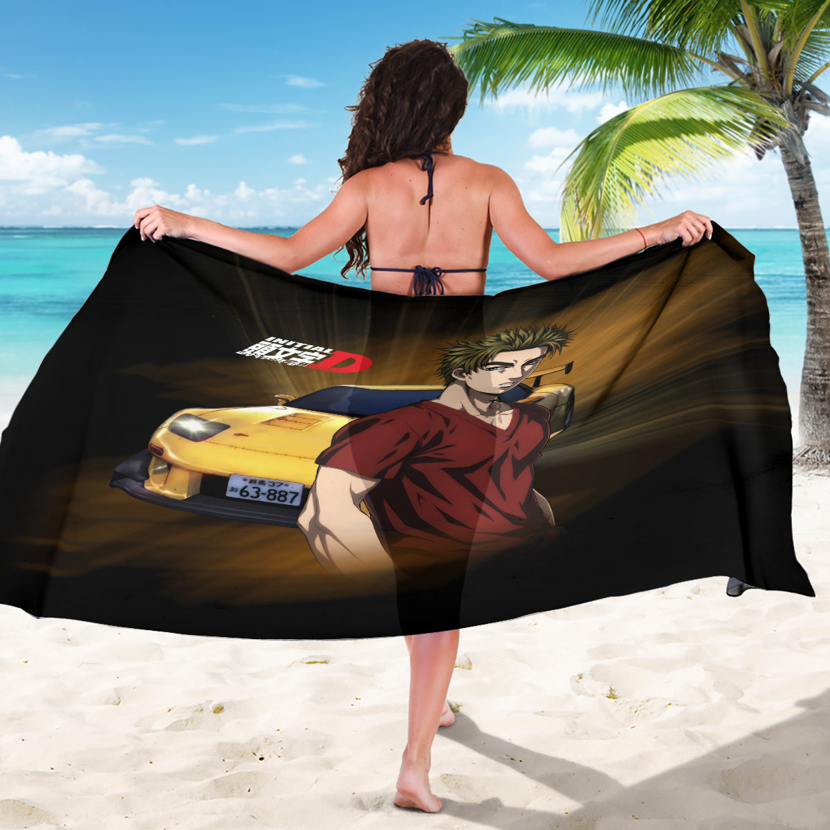 Keisuke Takahashi Initial D Sarong Anime Style