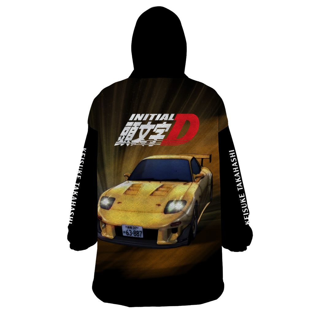 Keisuke Takahashi Initial D Wearable Blanket Hoodie Anime Style