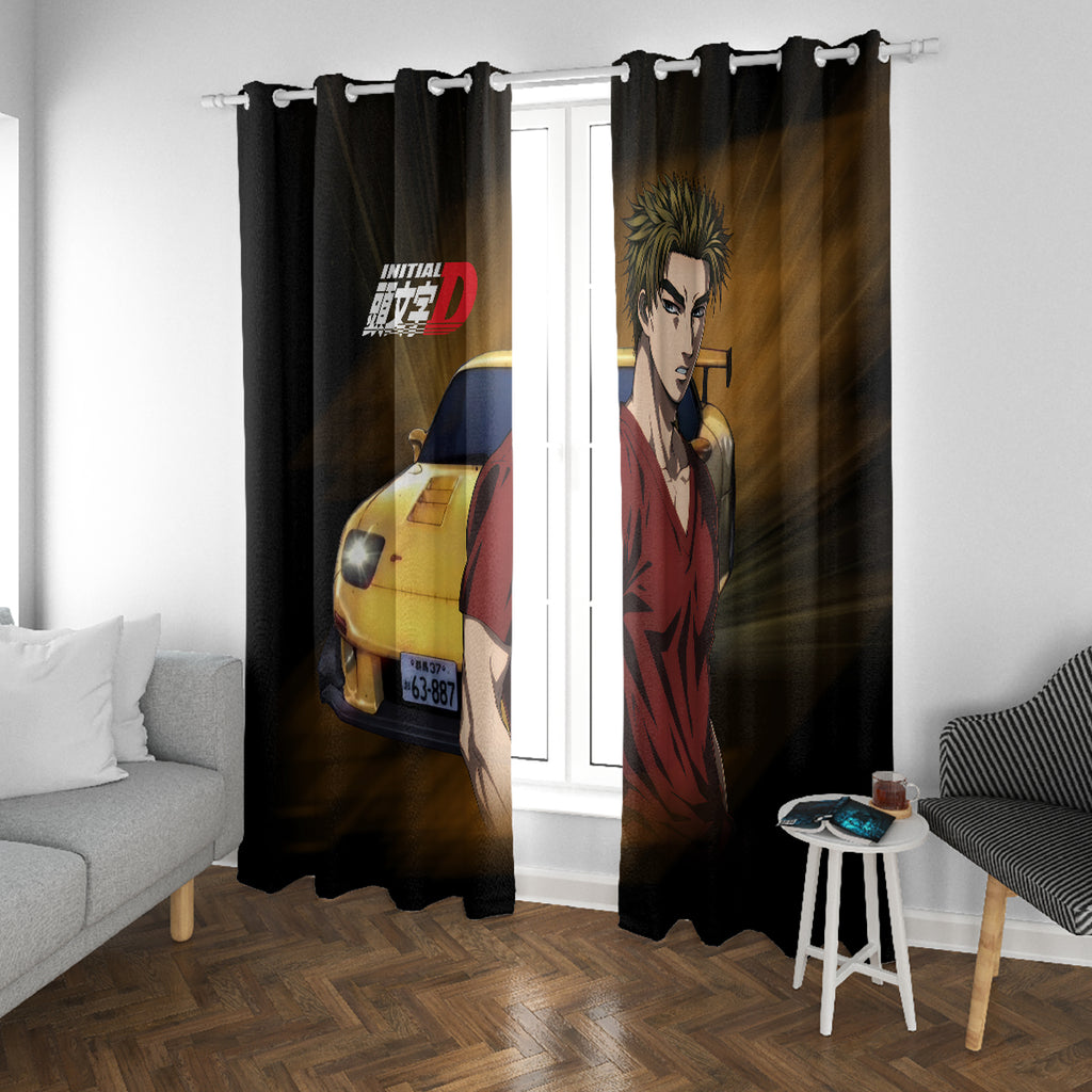 Keisuke Takahashi Initial D Window Curtain Anime Style