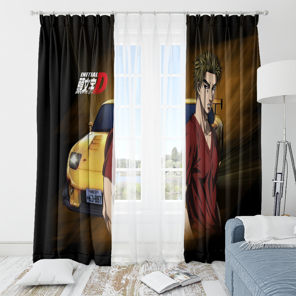 Keisuke Takahashi Initial D Window Curtain Anime Style