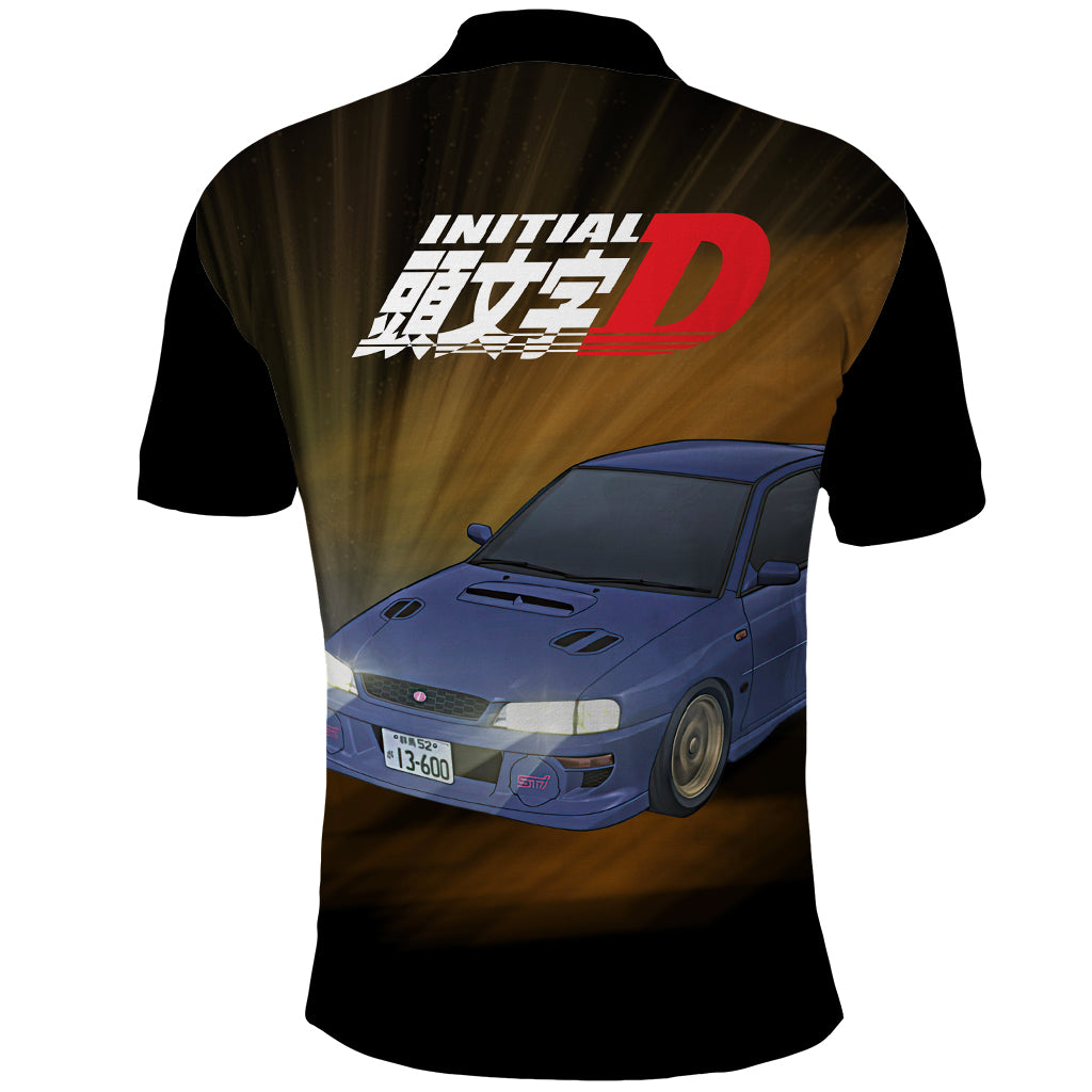 Bunta Fujiwara Initial D Polo Shirt Manga Mix Anime Style