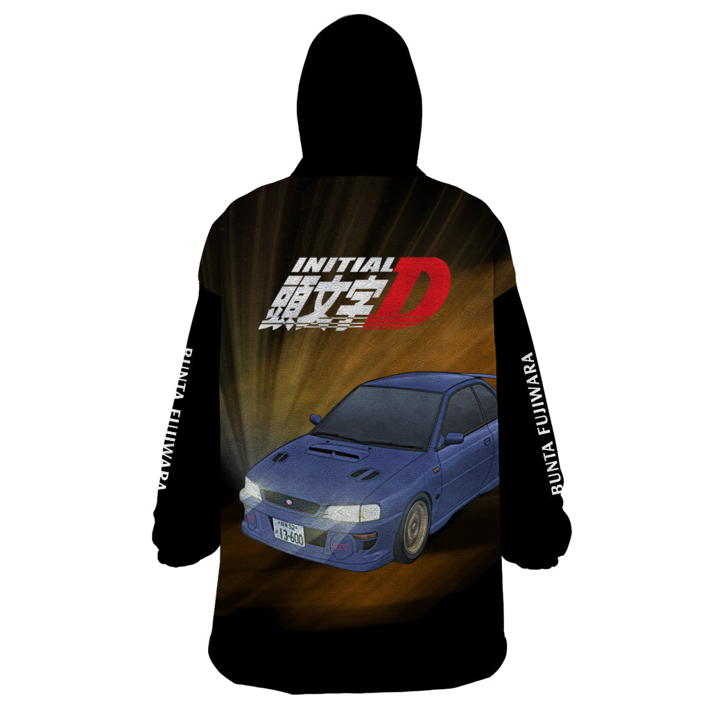 Bunta Fujiwara Initial D Wearable Blanket Hoodie Manga Mix Anime Style