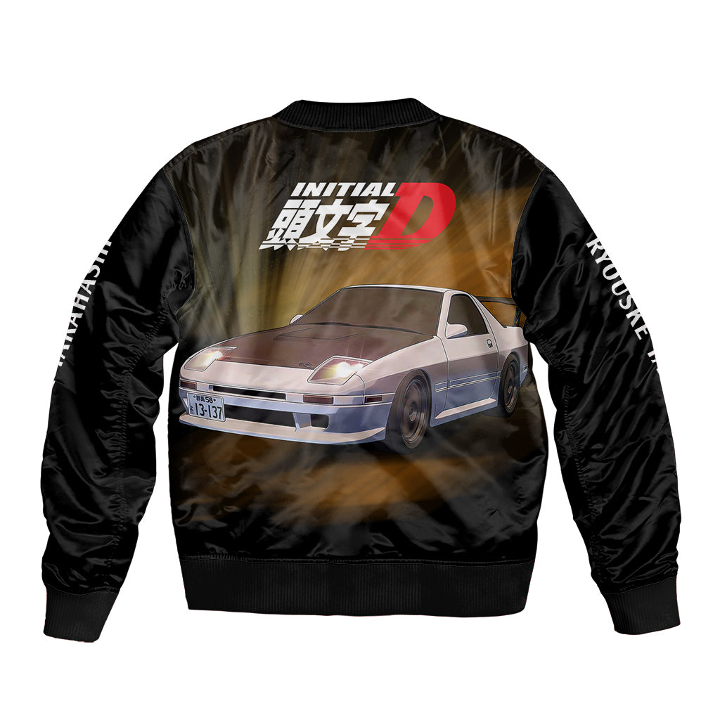 Ryouske Takahashi Initial D Bomber Jacket Manga Mix Anime Style