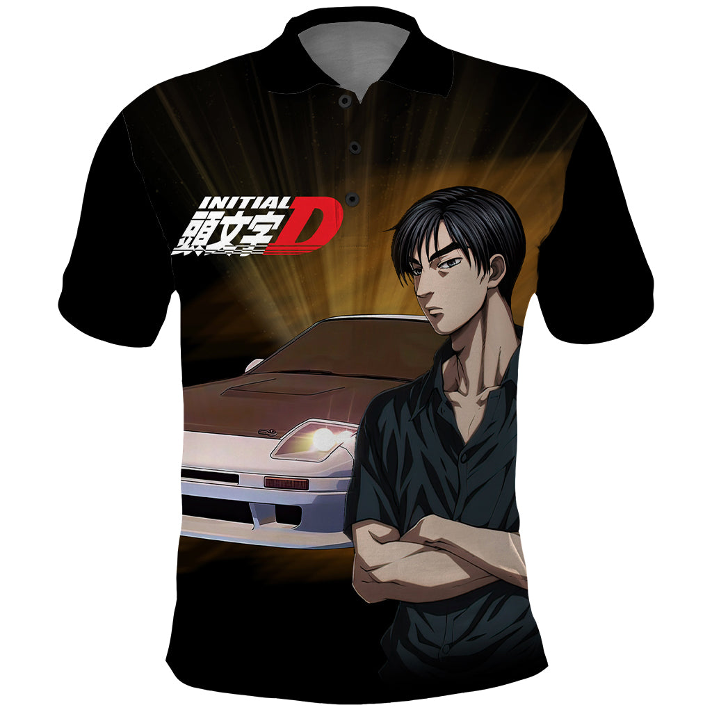 Ryouske Takahashi Initial D Polo Shirt Manga Mix Anime Style