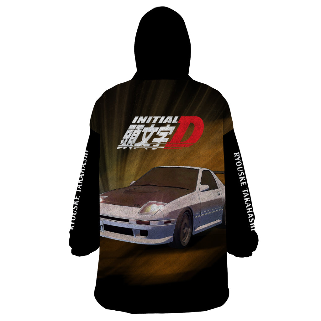 Ryouske Takahashi Initial D Wearable Blanket Hoodie Manga Mix Anime Style