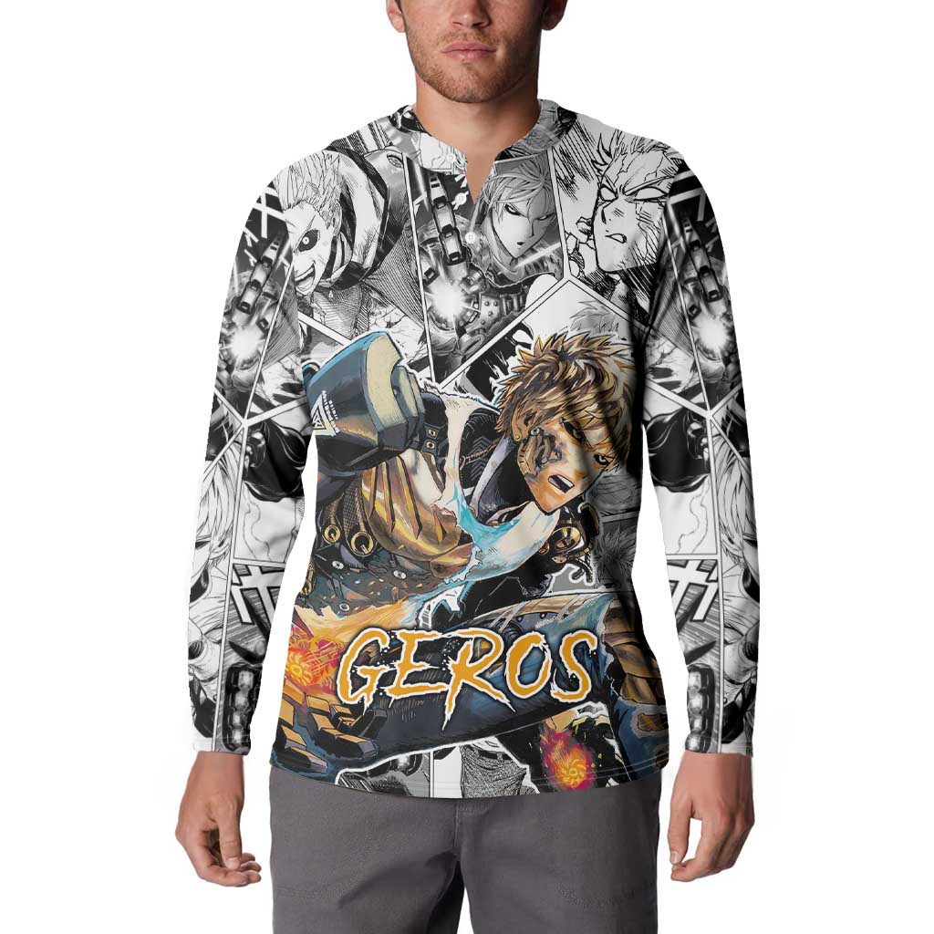 Genos - One Punch Man Button Sweatshirt Anime Mix Manga Style