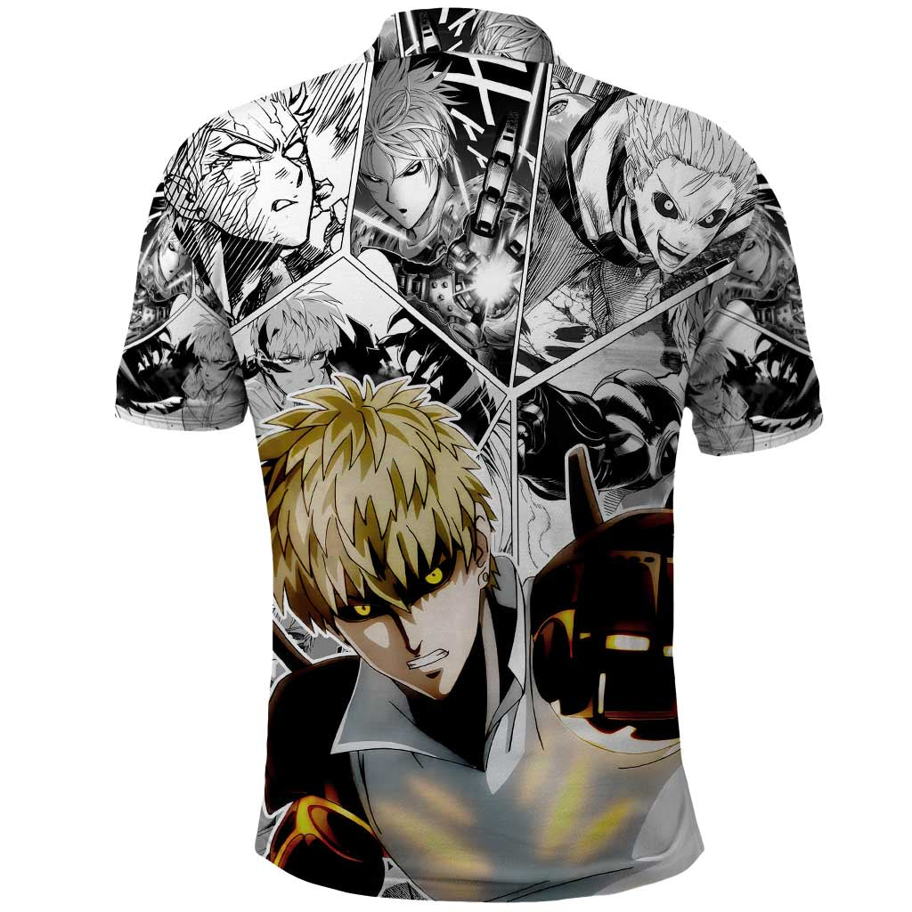 Genos - One Punch Man Polo Shirt Anime Mix Manga Style