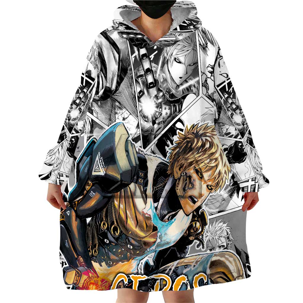 Genos - One Punch Man Wearable Blanket Hoodie Anime Mix Manga Style