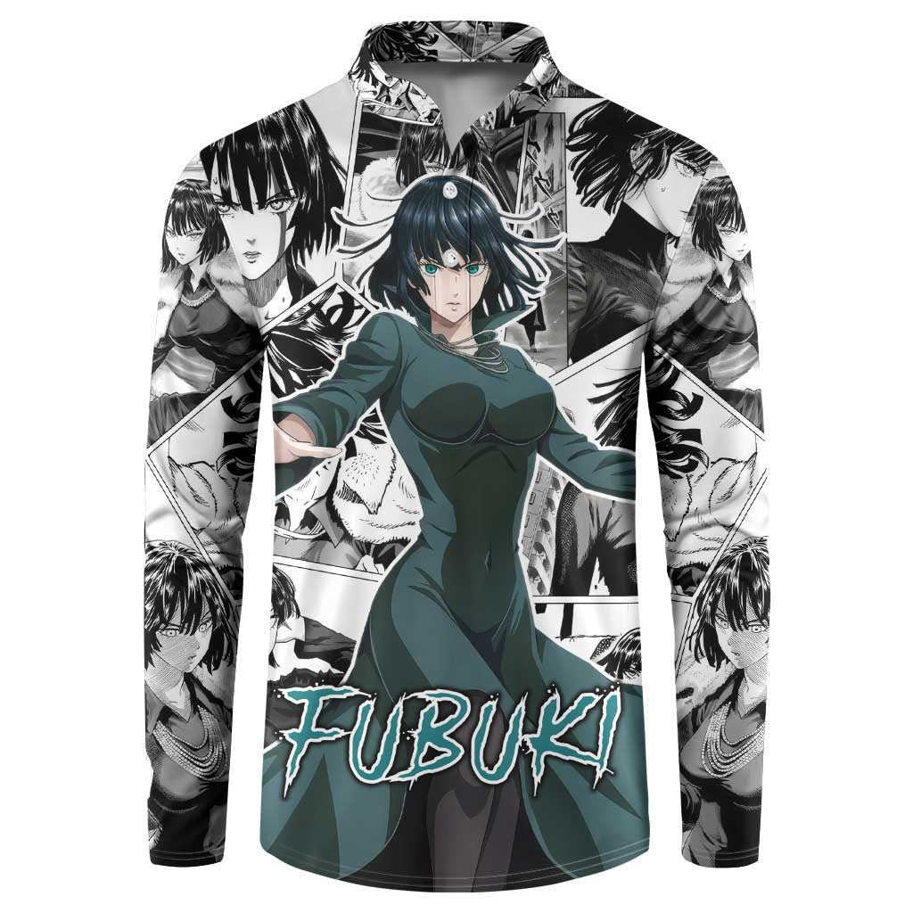 Fubuki - One Punch Man Button Sweatshirt Anime Mix Manga Style