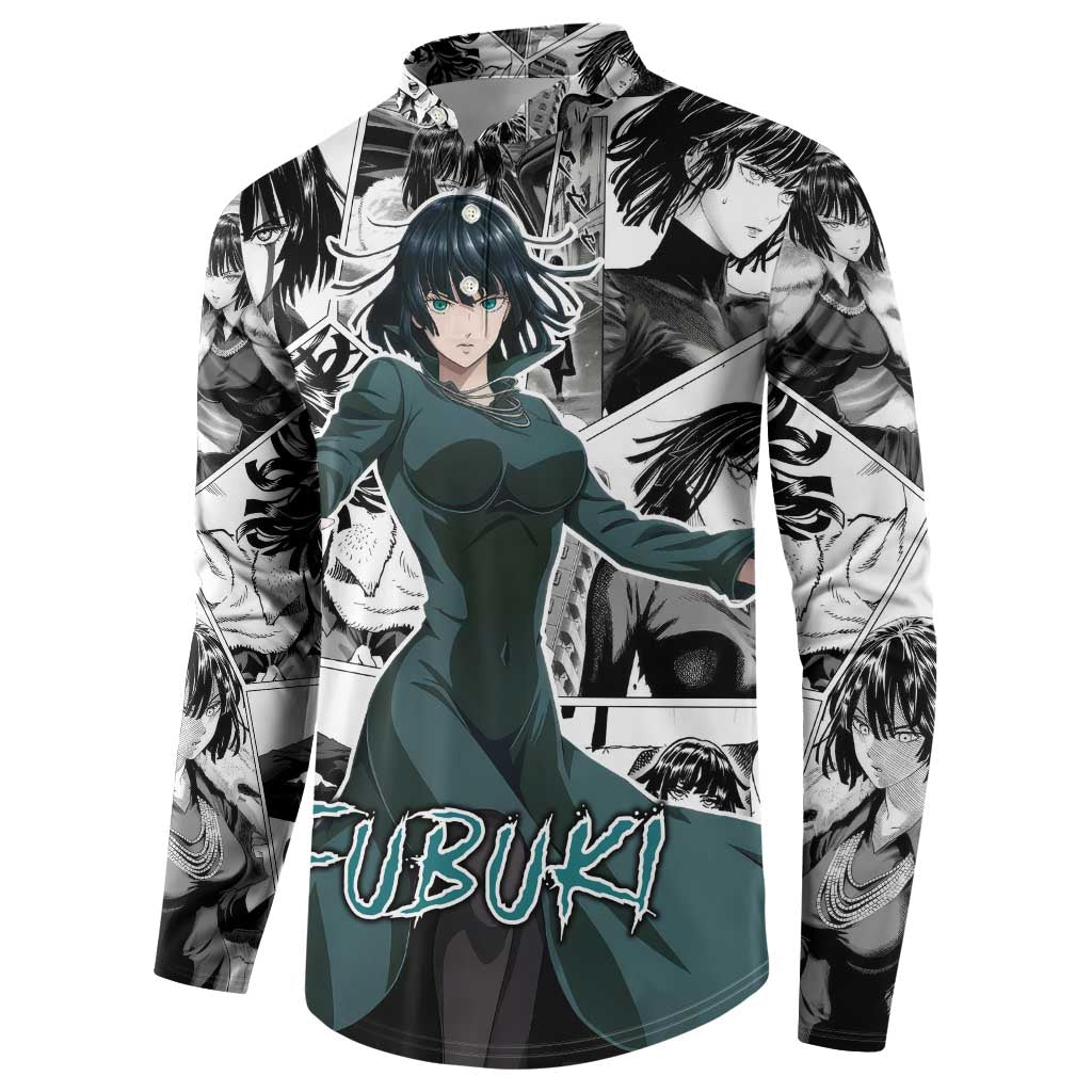 Fubuki - One Punch Man Button Sweatshirt Anime Mix Manga Style