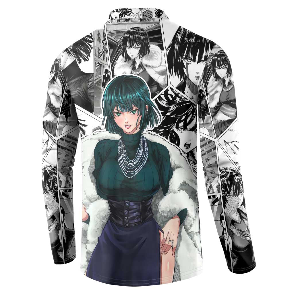 Fubuki - One Punch Man Button Sweatshirt Anime Mix Manga Style