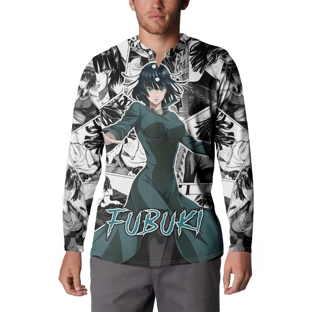 Fubuki - One Punch Man Button Sweatshirt Anime Mix Manga Style