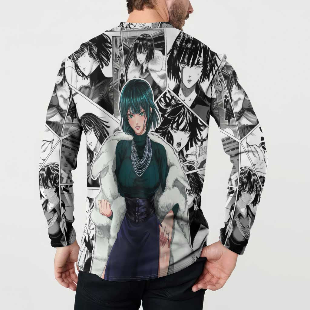 Fubuki - One Punch Man Button Sweatshirt Anime Mix Manga Style