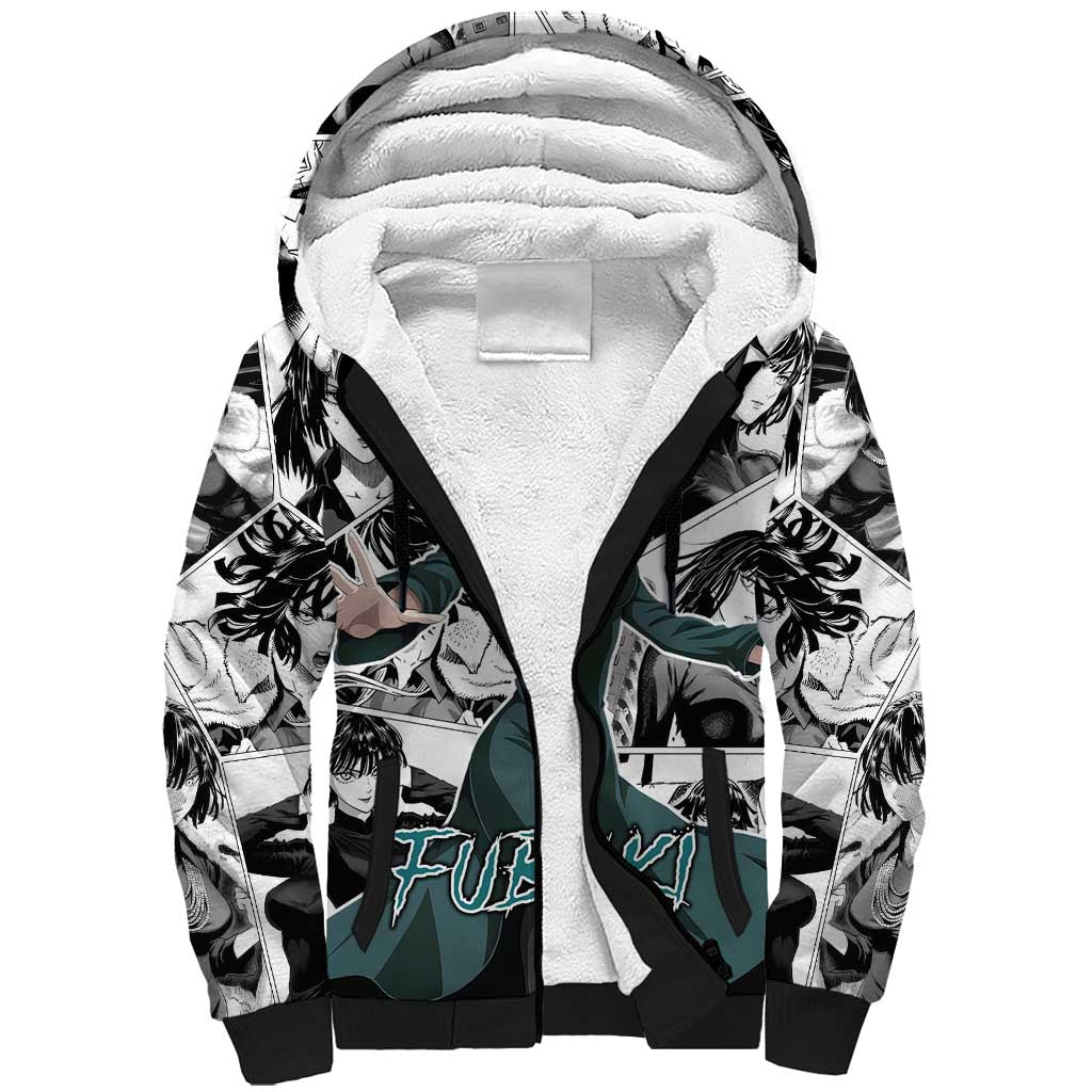 Fubuki - One Punch Man Sherpa Hoodie Anime Mix Manga Style