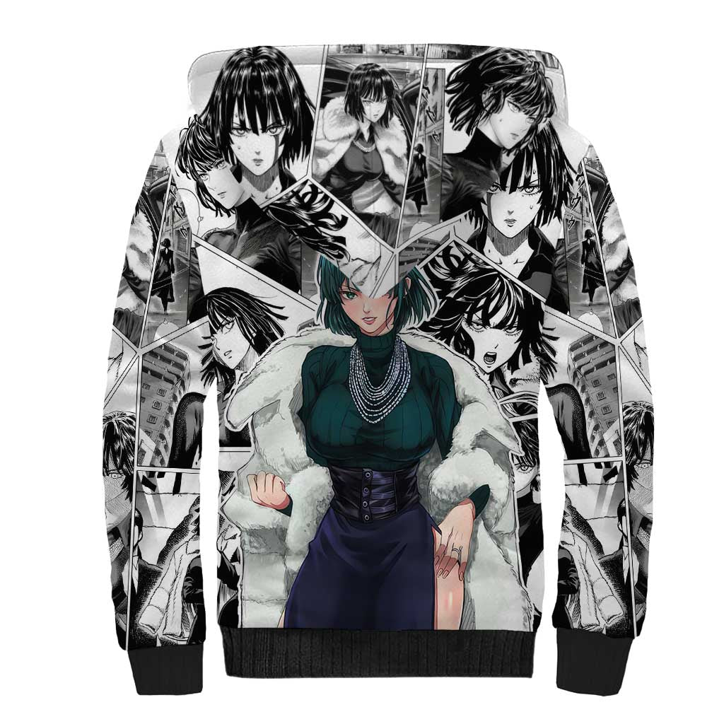 Fubuki - One Punch Man Sherpa Hoodie Anime Mix Manga Style