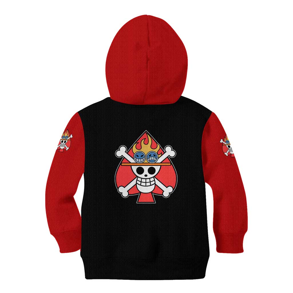 Portgas D.Ace - One Piece Kid Hoodie Anime Mix Manga Style