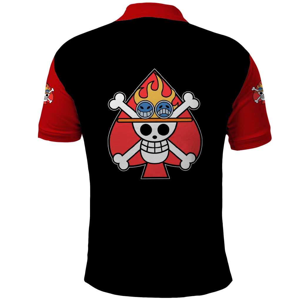Portgas D.Ace - One Piece Polo Shirt Anime Mix Manga Style