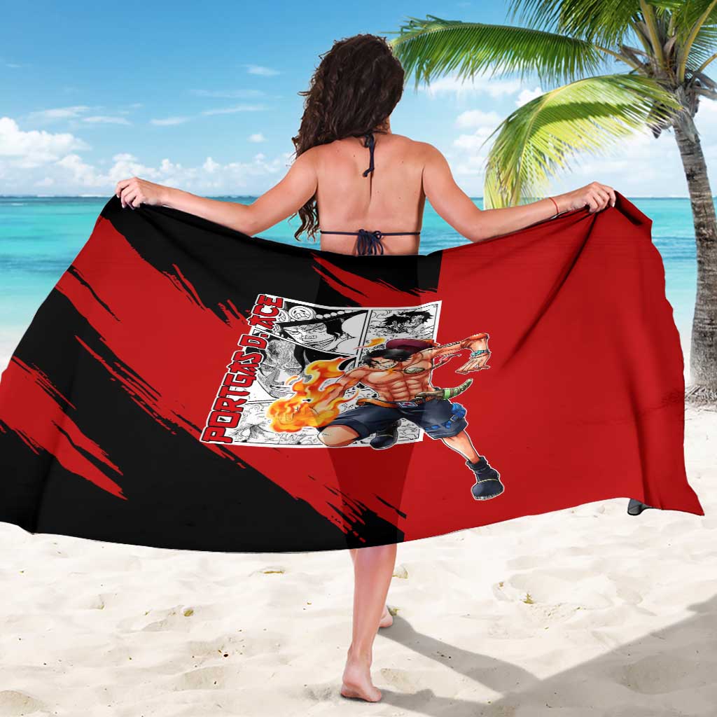 Portgas D.Ace - One Piece Sarong Anime Mix Manga Style
