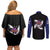 Nico Robin - One Piece Couples Matching Off Shoulder Short Dress and Long Sleeve Button Shirt Anime Mix Manga Style
