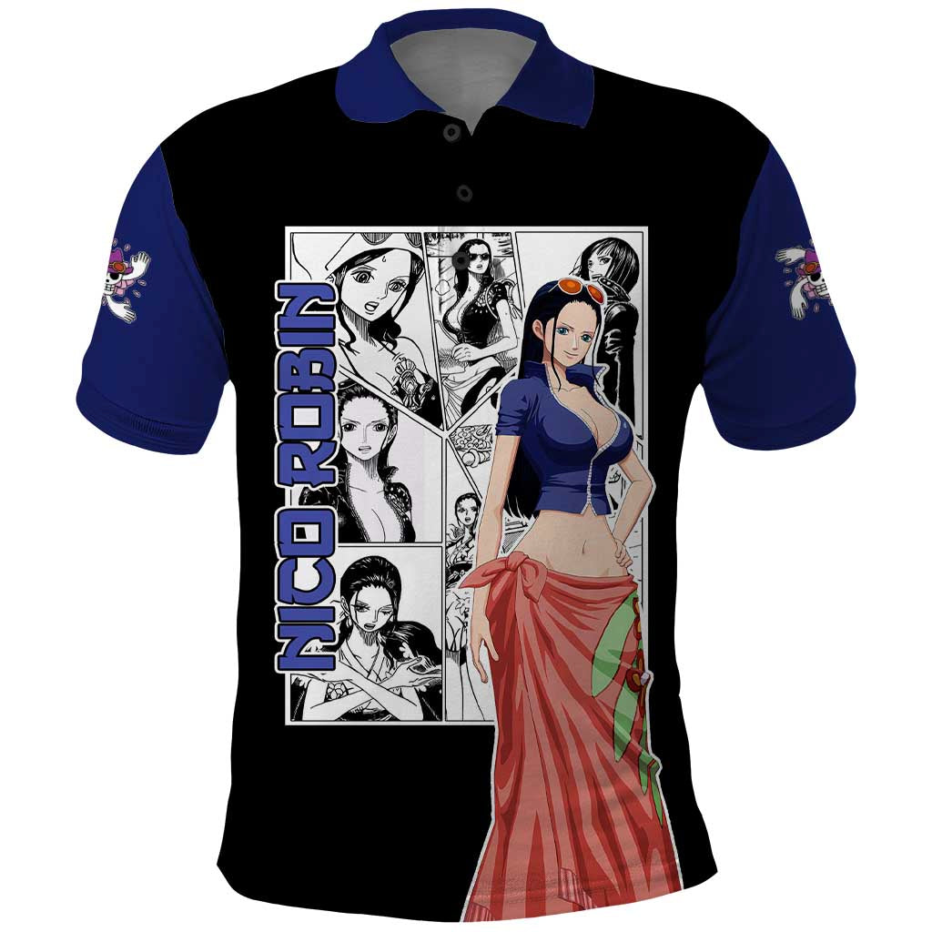 Nico Robin - One Piece Polo Shirt Anime Mix Manga Style
