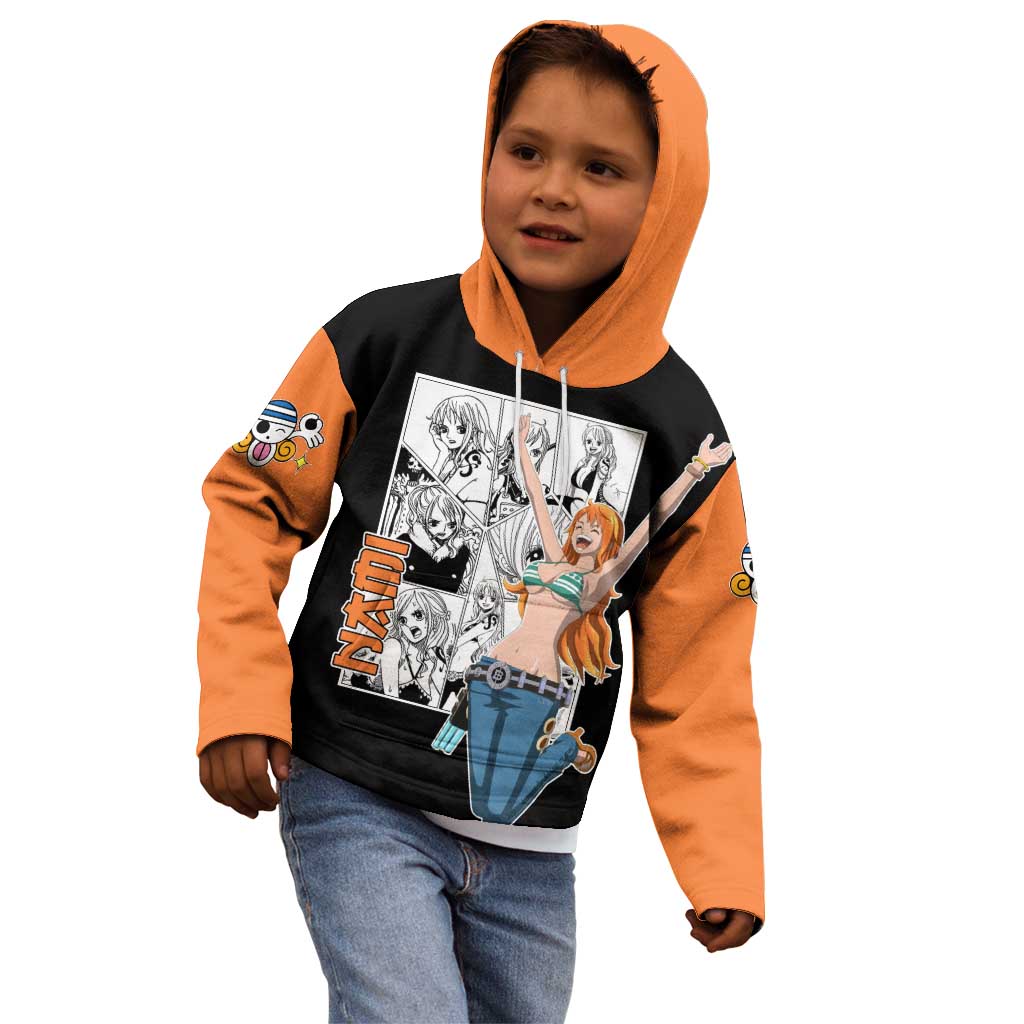Nami - One Piece Kid Hoodie Anime Mix Manga Style
