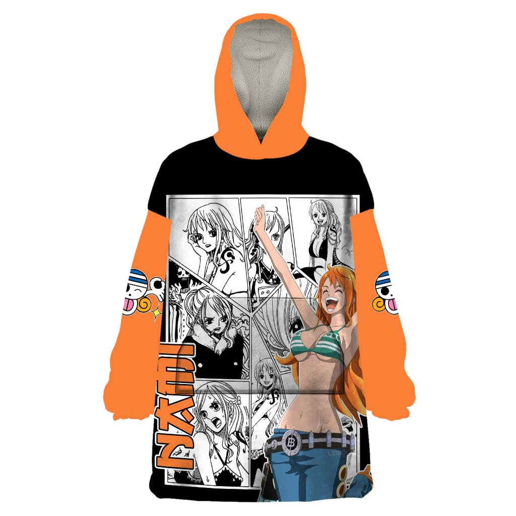 Nami - One Piece Wearable Blanket Hoodie Anime Mix Manga Style