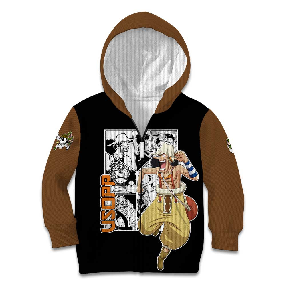 Usopp - One Piece Kid Hoodie Anime Mix Manga Style