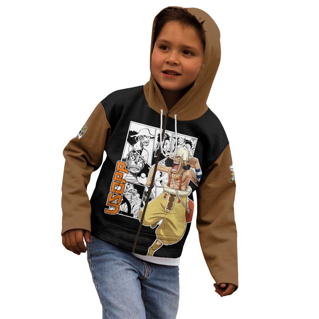 Usopp - One Piece Kid Hoodie Anime Mix Manga Style
