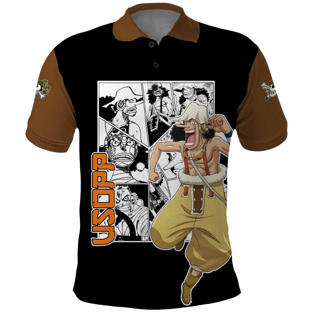 Usopp - One Piece Polo Shirt Anime Mix Manga Style