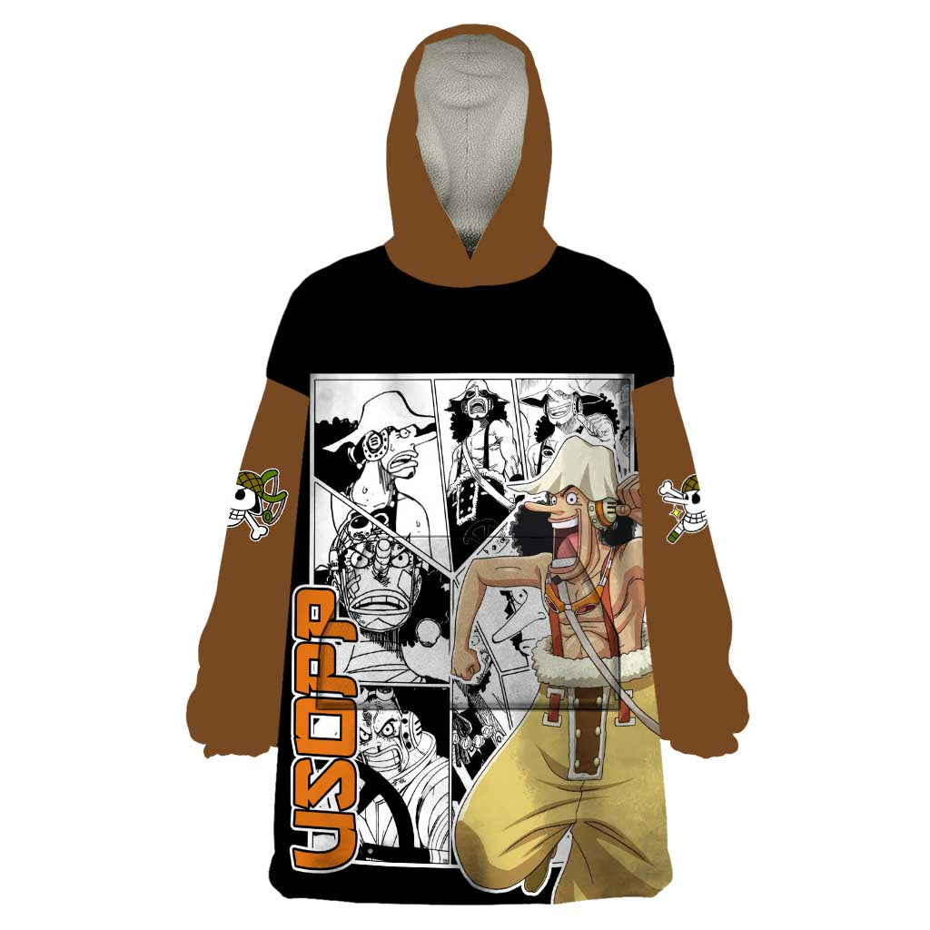 Usopp - One Piece Wearable Blanket Hoodie Anime Mix Manga Style