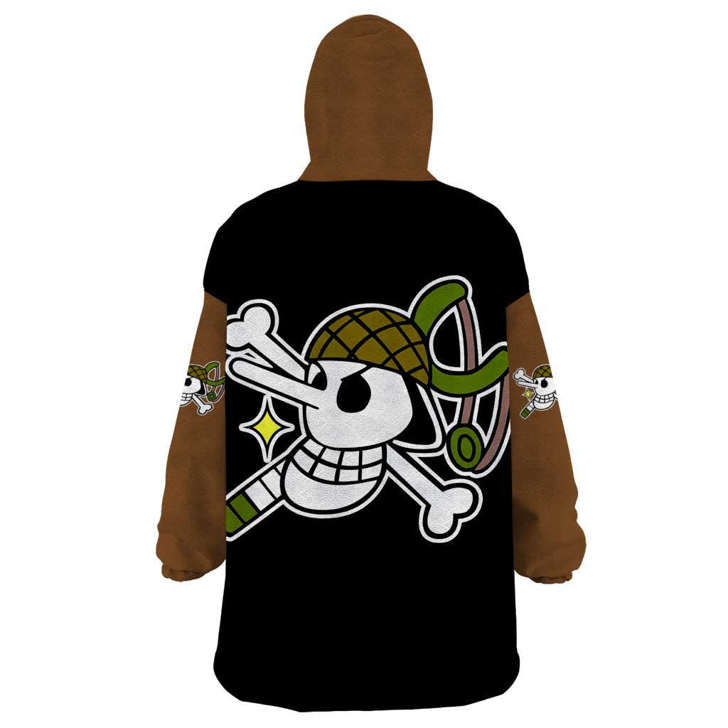 Usopp - One Piece Wearable Blanket Hoodie Anime Mix Manga Style