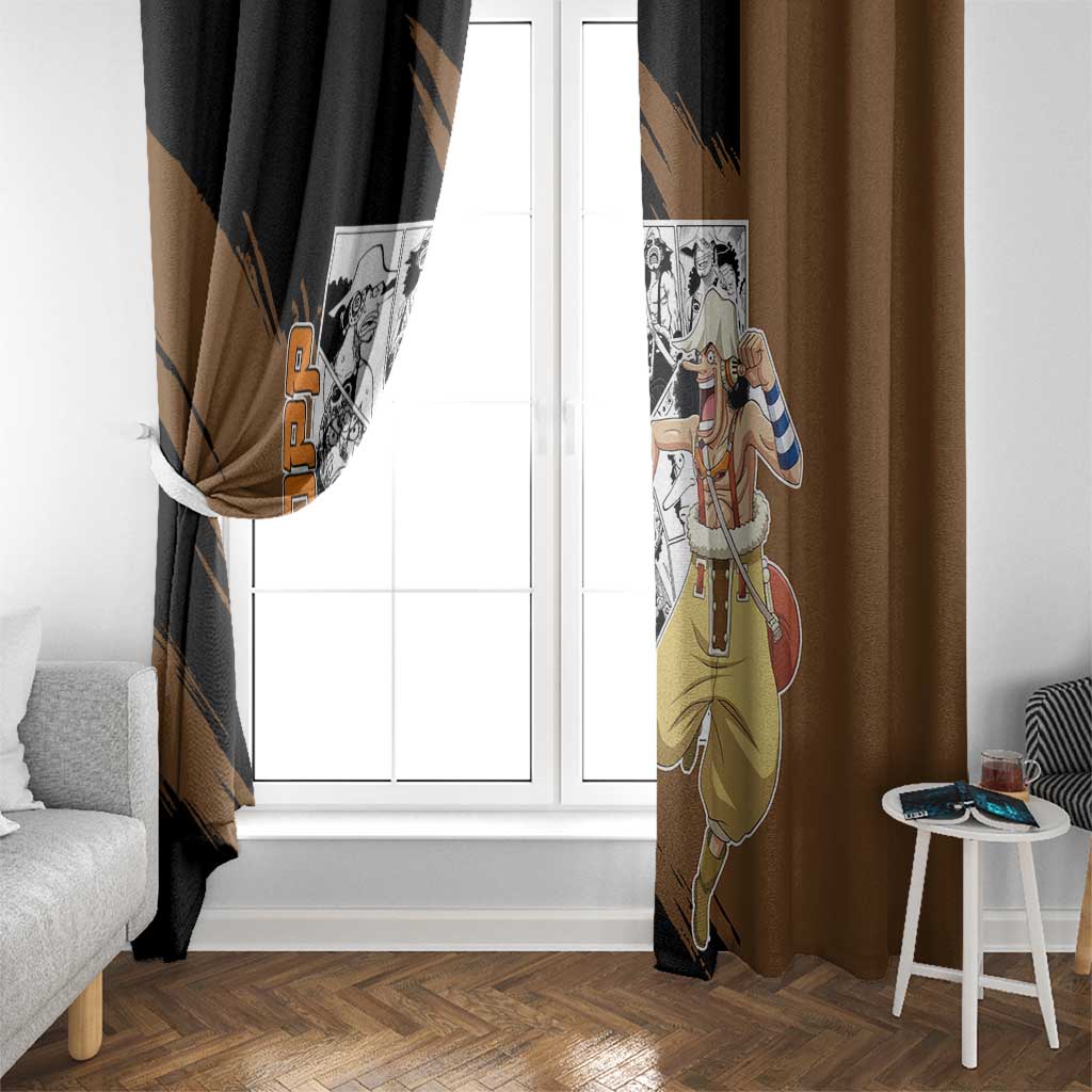 Usopp - One Piece Window Curtain Anime Mix Manga Style