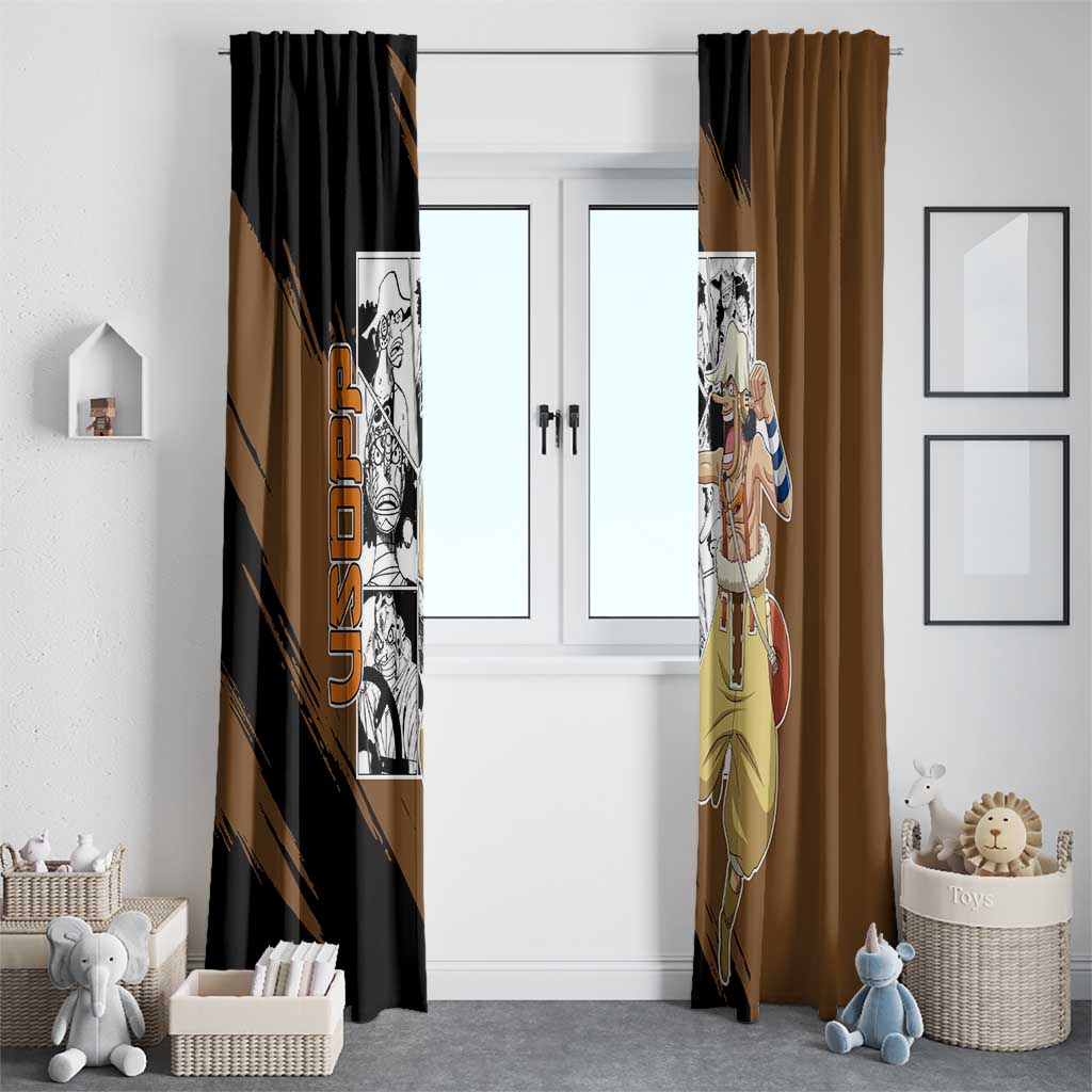 Usopp - One Piece Window Curtain Anime Mix Manga Style