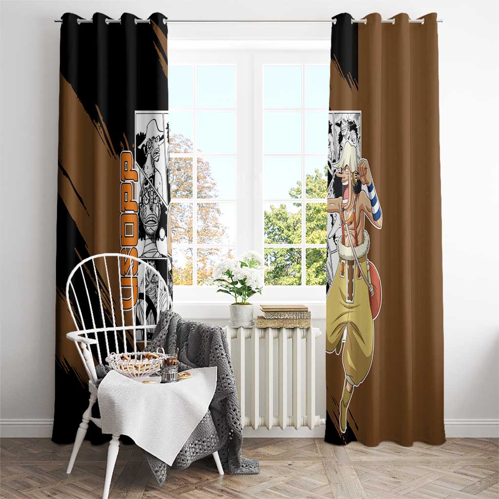 Usopp - One Piece Window Curtain Anime Mix Manga Style
