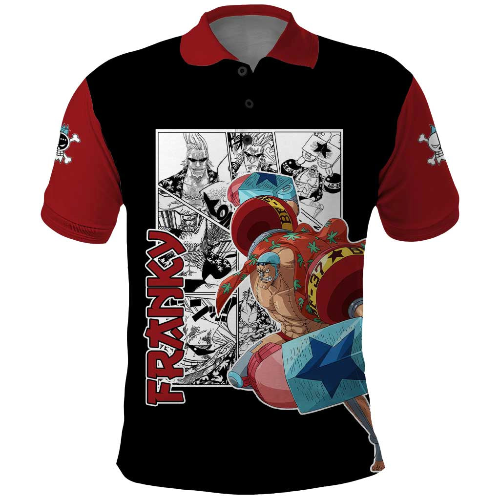 Franky - One Piece Polo Shirt Anime Mix Manga Style