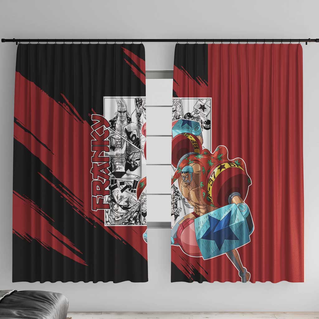 Franky - One Piece Window Curtain Anime Mix Manga Style