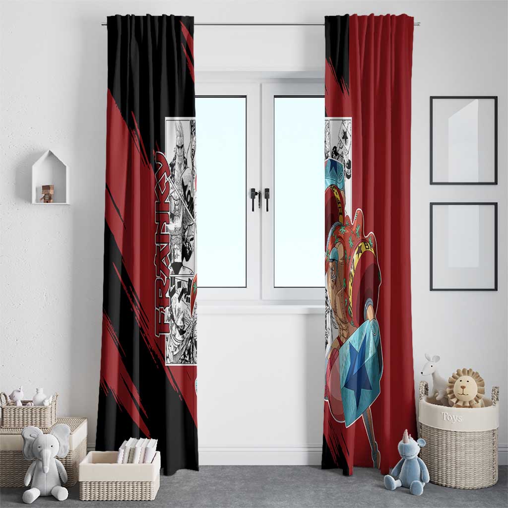 Franky - One Piece Window Curtain Anime Mix Manga Style