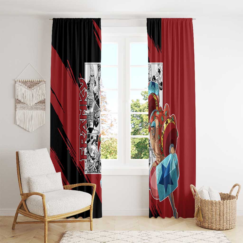 Franky - One Piece Window Curtain Anime Mix Manga Style