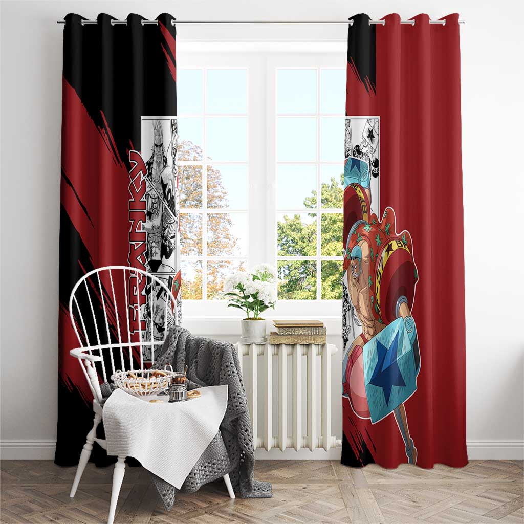 Franky - One Piece Window Curtain Anime Mix Manga Style