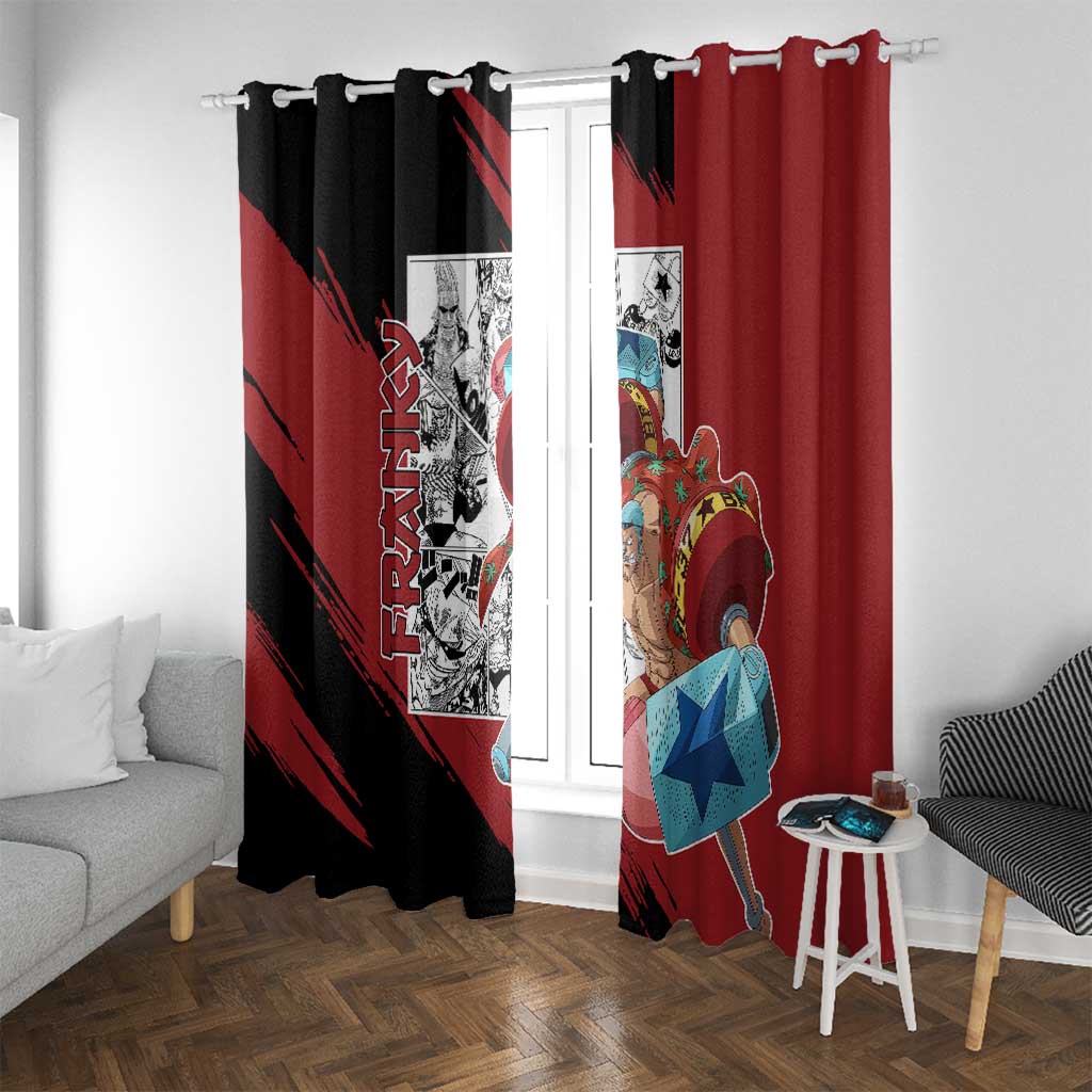Franky - One Piece Window Curtain Anime Mix Manga Style