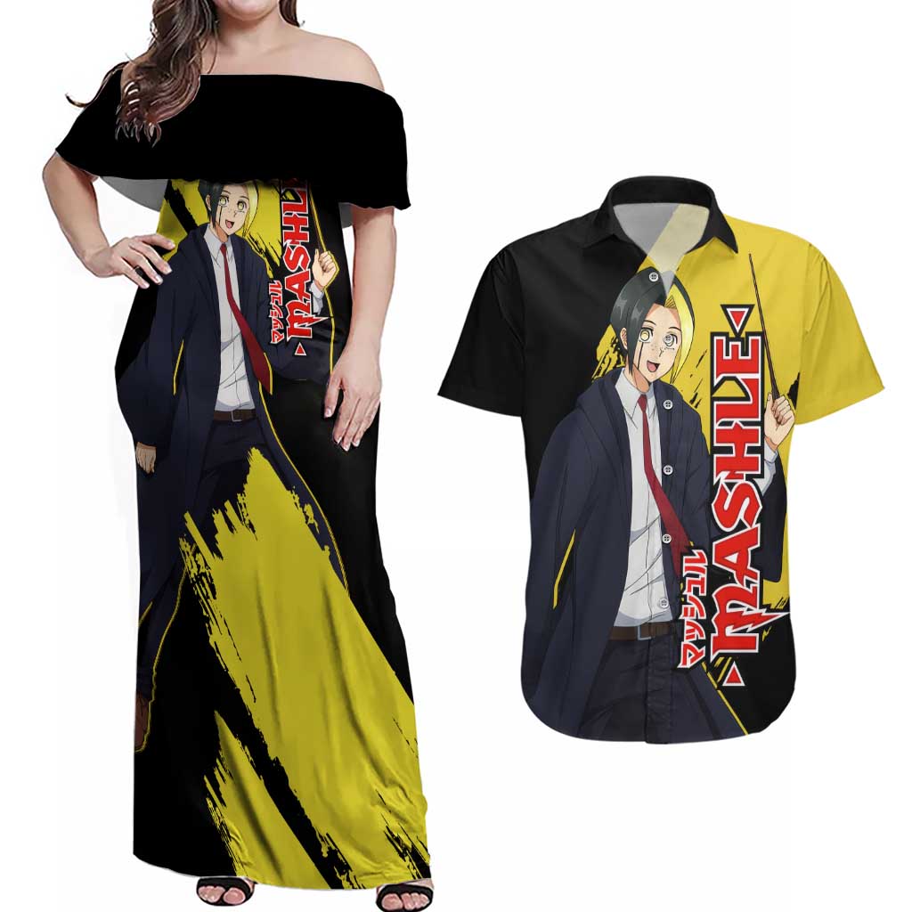 Finn Ames - Magic And Muscles Couples Matching Off Shoulder Maxi Dress and Hawaiian Shirt Anime Style