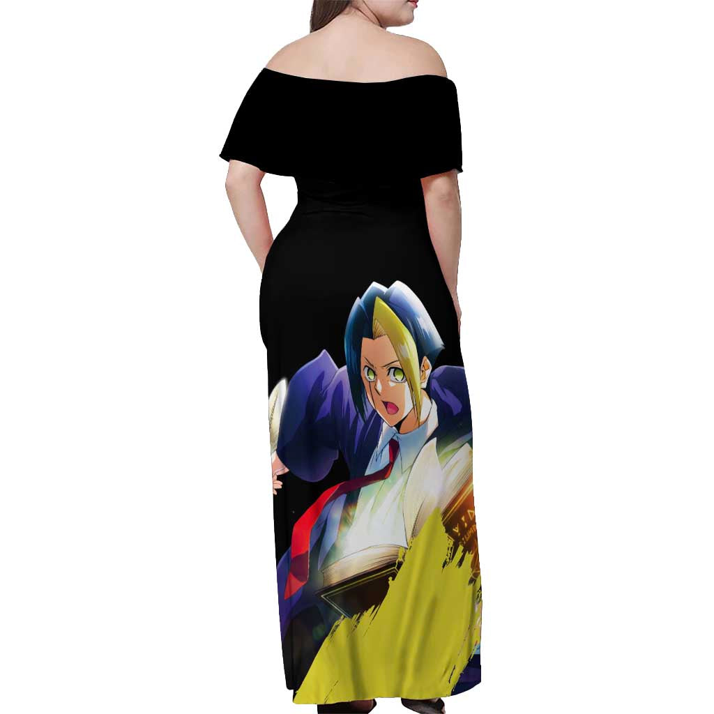 Finn Ames - Magic And Muscles Off Shoulder Maxi Dress Anime Style