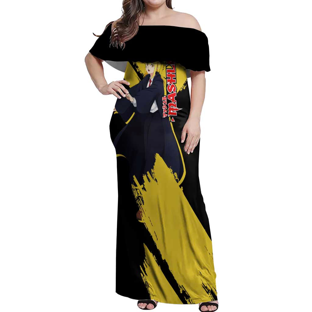 Lemon Irvine - Shakugan no Shana Off Shoulder Maxi Dress Anime Style